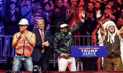 Trump with Village People