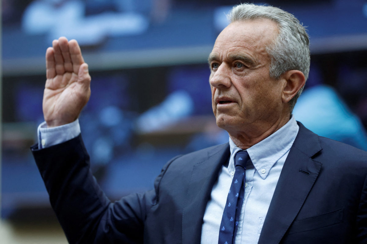 Democratic presidential candidate Robert F. Kennedy Jr. testifies at a hearing examining the Missouri v. Biden case