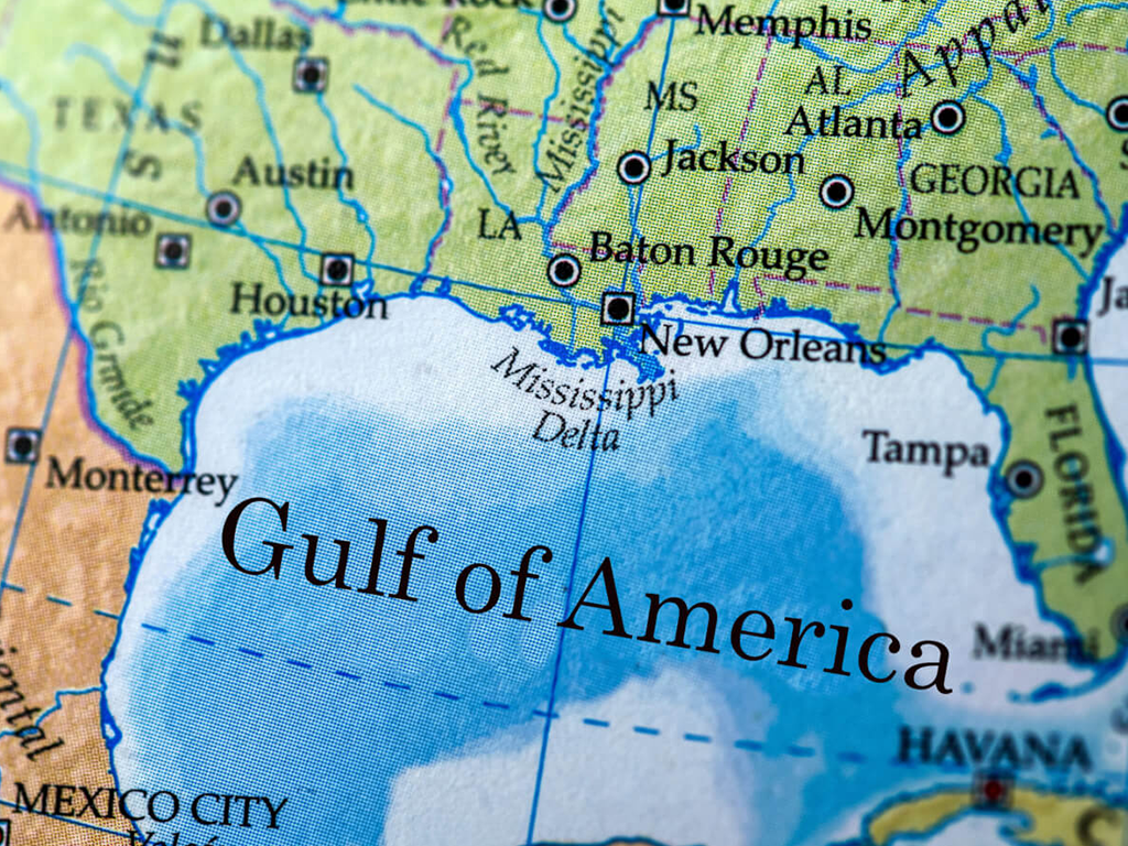 Gulf of America Map