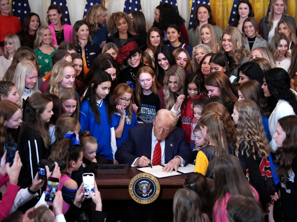 Trump womens sports